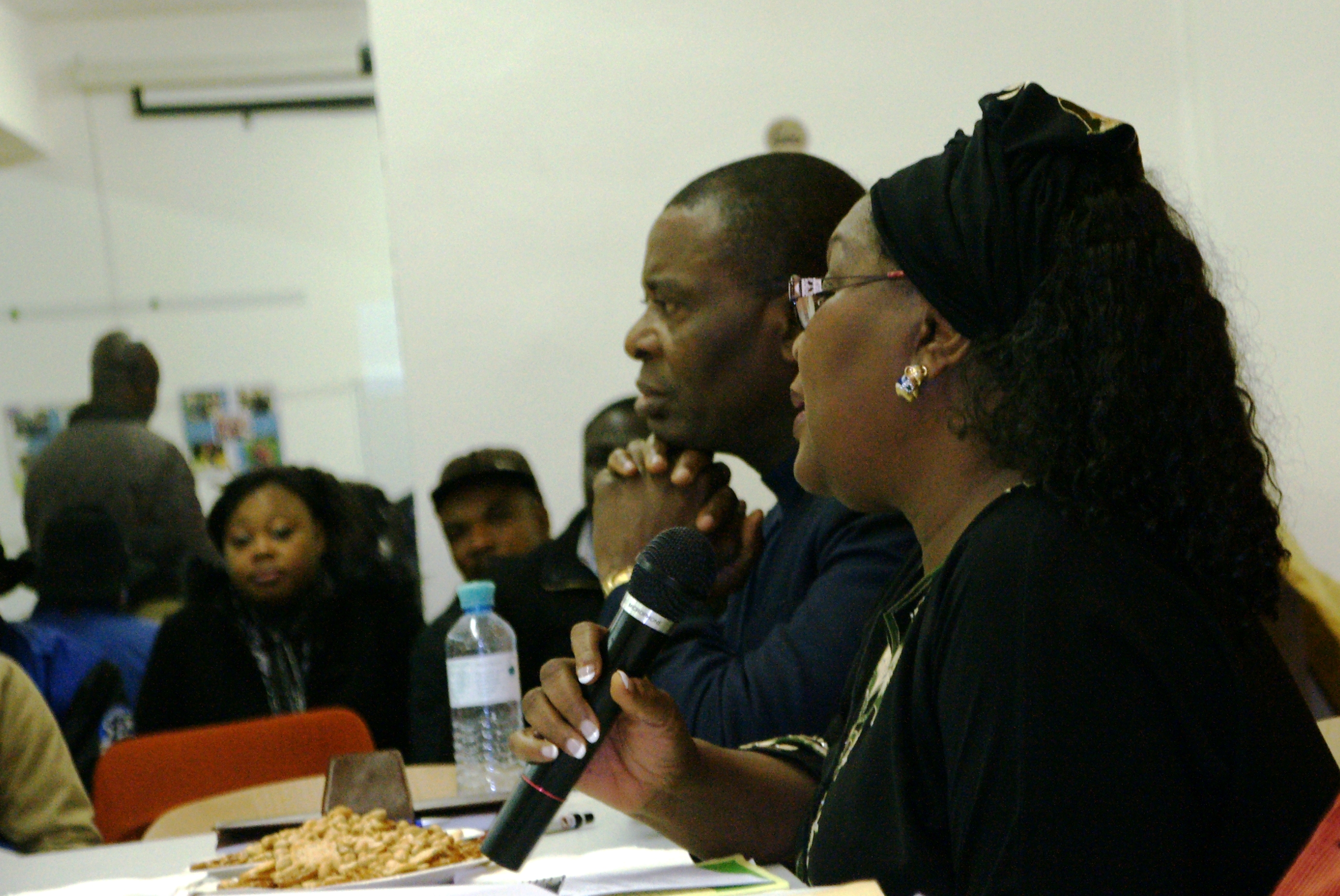 Amb. Maria Laose addressing Nigerians in Linz