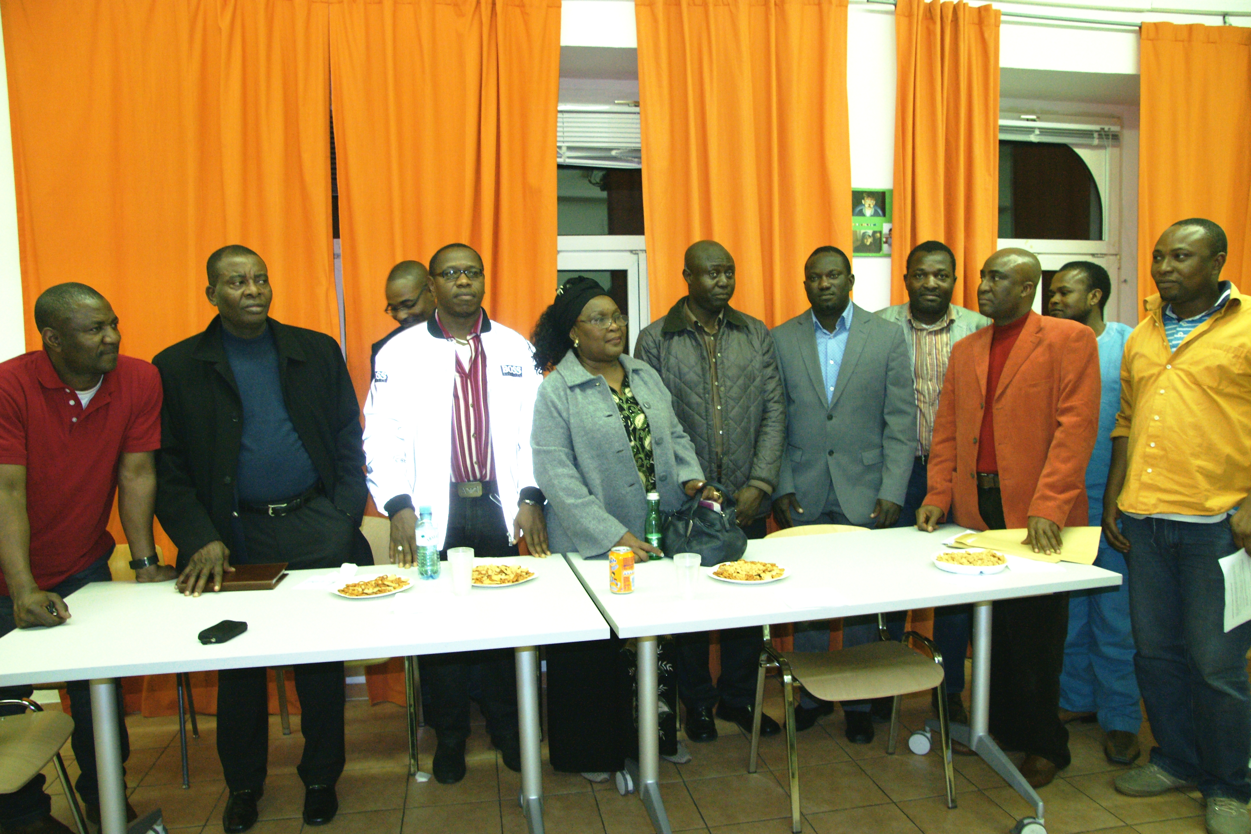 Amb. Laose with the Nigerian Community in Linz.